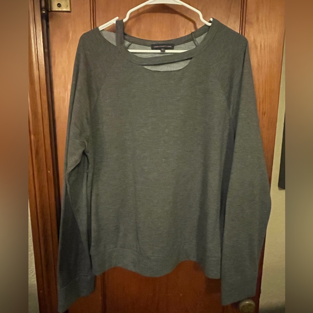 Distressed sweatshirt